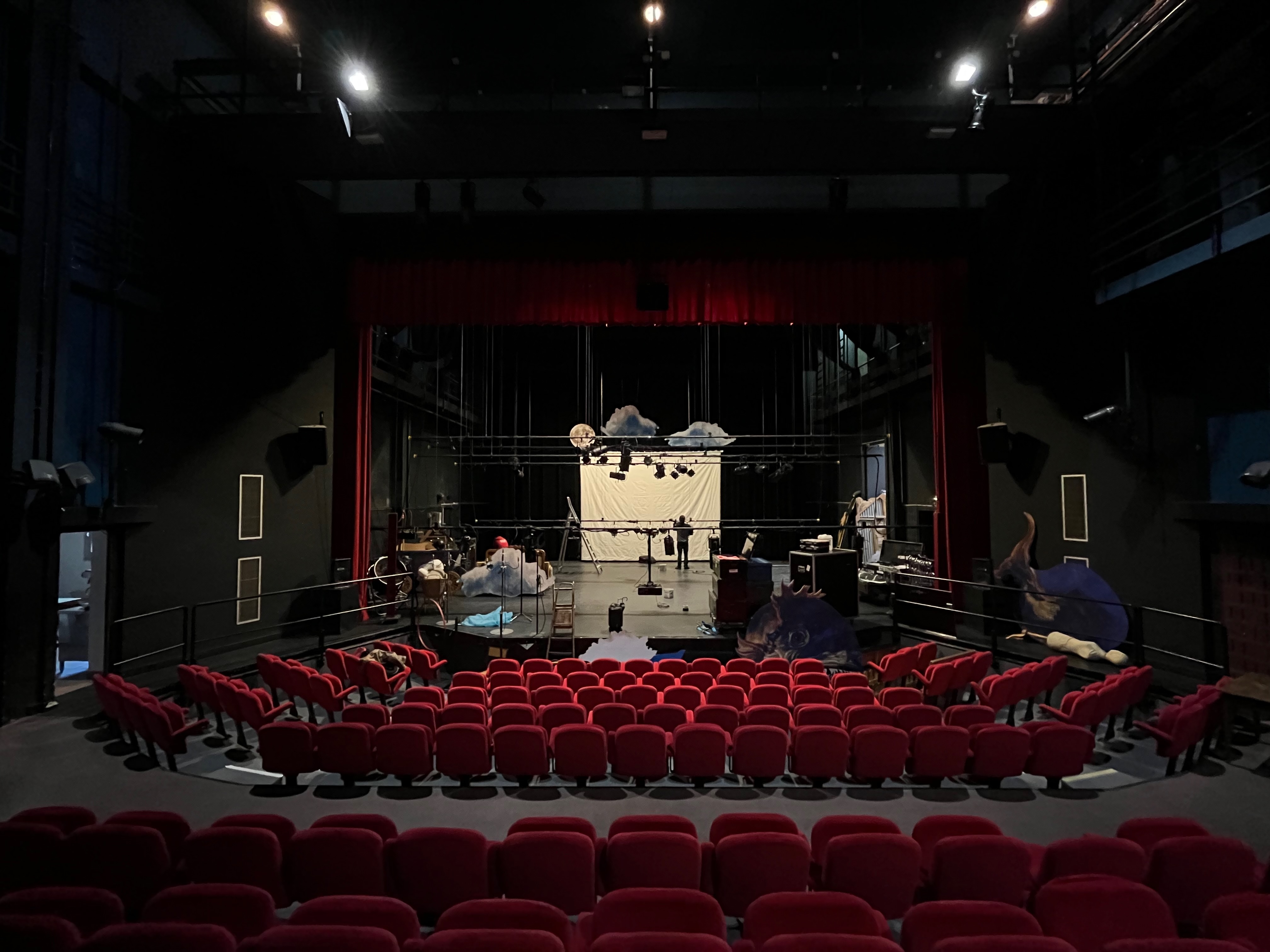 Concert hall setup